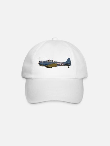 SBD Dauntless - Baseballkappe - Weiß/Weiß