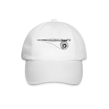 Fly fishing - Baseballkappe - Weiß/Weiß - Vorne