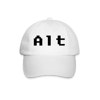 Abstraktes Design mit leuchtenden Farben - Baseballkappe - Weiß/Weiß - Vorne