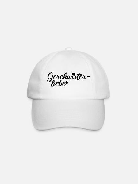 Geschwisterliebe - Baseballkappe - Weiß/Weiß