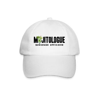 Mojitologe T-Shirt Humor Frauen Abend Mojito - Baseballkappe - Weiß/Weiß - Vorne