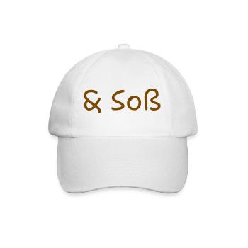 Soß(e) - Baseballkappe - Weiß/Weiß - Vorne