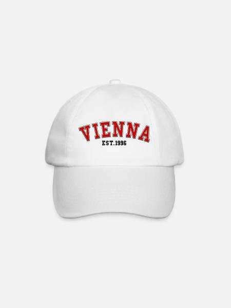 Wien gegründet 1996 - Baseballkappe - Weiß/Weiß