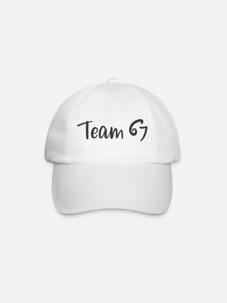 Team 6 7 - Baseballkappe - Weiß/Weiß