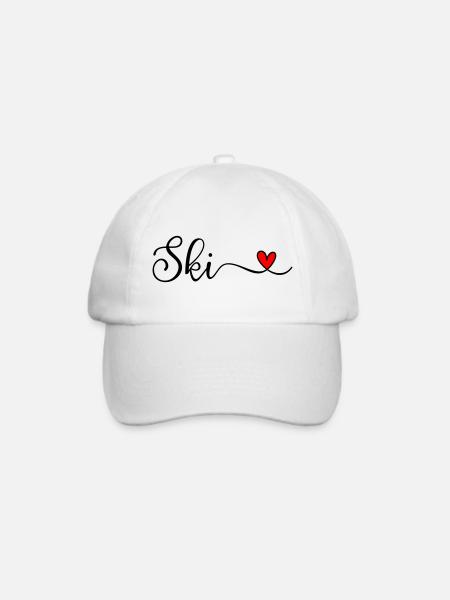 Ski - Baseballkappe - Weiß/Weiß