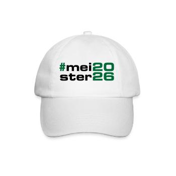 Meister 2026 Meisterschaft - Baseballkappe - Weiß/Weiß - Vorne