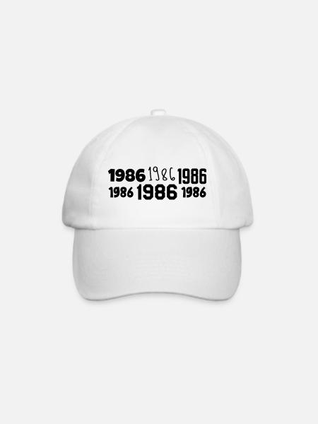 1986 – Großartig seit 1986 - Baseballkappe - Weiß/Weiß
