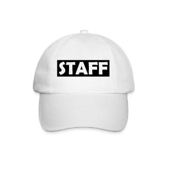 Staff - Baseballkappe - Weiß/Weiß - Vorne