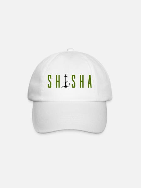 shisha- - Baseballkappe - Weiß/Weiß