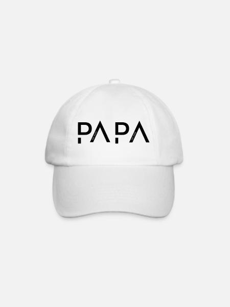 Papa seit 2026 - Baseballkappe - Weiß/Weiß