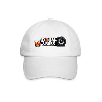 Drum & Bass Rum Speaker Design Havana Club DnB - Baseballkappe - Weiß/Weiß - Vorne