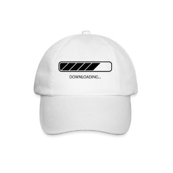 Herunterladen - Baseballkappe - Weiß/Weiß - Vorne