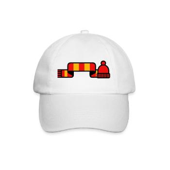 Fanschal Muetze Stadion Logo - Baseballkappe - Weiß/Weiß - Vorne