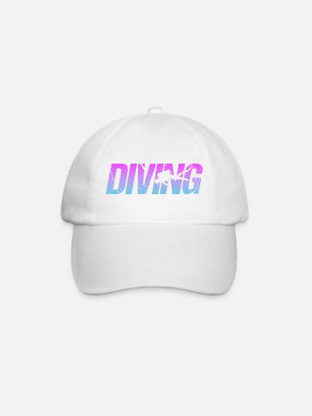 Tauchen Diving - Baseballkappe - Weiß/Weiß