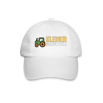 Kleiner Traktorheld – Kinder T‑Shirt Geschenkidee - Baseballkappe - Weiß/Weiß - Vorne