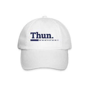 Thun Koordinaten - Baseballkappe - Weiß/Weiß - Vorne
