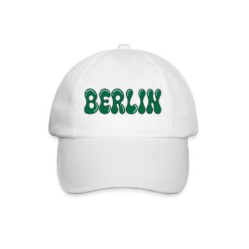Berlin Psychedelic Green Black - Baseballkappe - Weiß/Weiß - Vorne