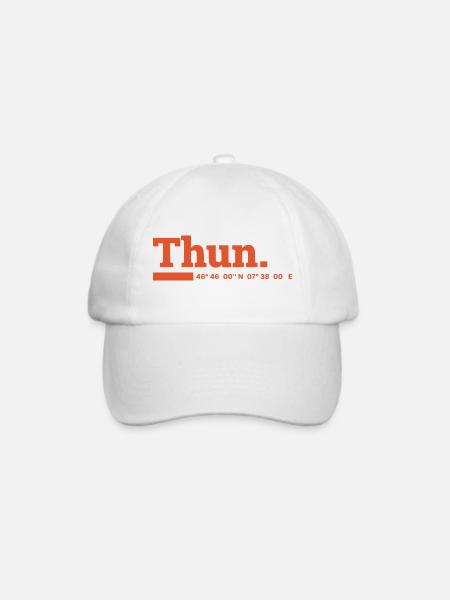 Thun Koordinaten - Baseballkappe - Weiß/Weiß