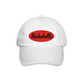 Rockabella Rockabilly Psychobilly Rock and Roll - Baseballkappe - Weiß/Weiß - Vorne