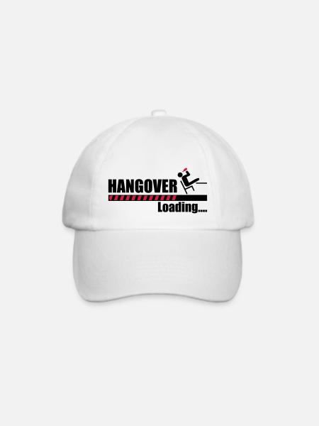 Hangover loading - Baseballkappe - Weiß/Weiß
