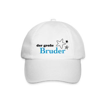 Der große Bruder - Baseballkappe - Weiß/Weiß - Vorne