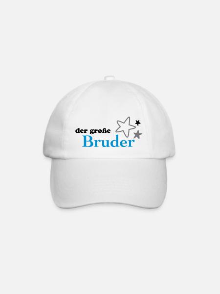 Der große Bruder - Baseballkappe - Weiß/Weiß
