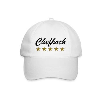Chefkoch - Baseballkappe - Weiß/Weiß - Vorne