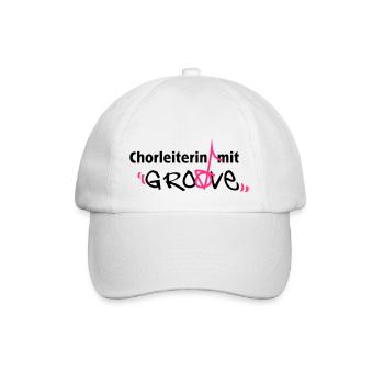 Chorleiterin mit GROOVE - Baseballkappe - Weiß/Weiß - Vorne