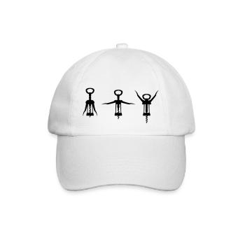 Ich bin Bodybuilder (Ohne Text) - Baseballkappe - Weiß/Weiß - Vorne