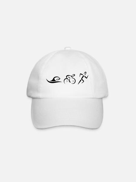 Triathlon - Baseballkappe - Weiß/Weiß