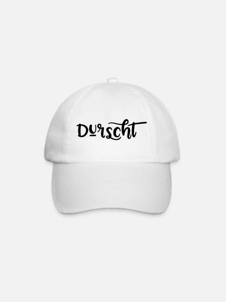 Durscht, Durst auf bayrisch - Baseballkappe - Weiß/Weiß