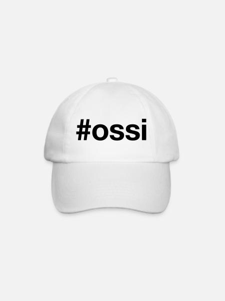 OSSI Hashtag Ostdeutschland - Baseballkappe - Weiß/Weiß