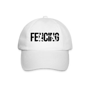 Fechten fencing - Baseballkappe - Weiß/Weiß - Vorne