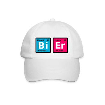 Bi Er - Baseballkappe - Weiß/Weiß - Vorne