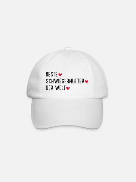 Beste Schwiegermutter der Welt - Baseballkappe - Weiß/Weiß
