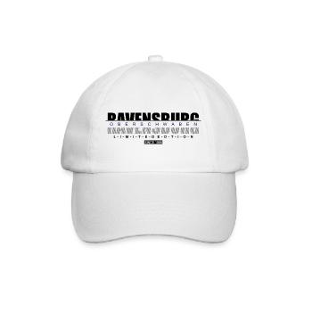 Ravensburg Stadt Oberschwaben Mehlsack Geschenk - Baseballkappe - Weiß/Weiß - Vorne