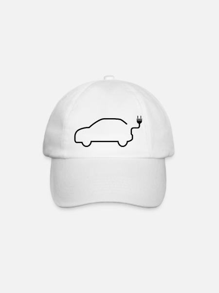 Elektroauto Elektrofahrzeuge E-Auto E-Mobilität - Baseballkappe - Weiß/Weiß