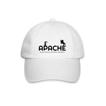 Alles über Apache, Apache Indian, Apache hoodies, A - Baseballkappe - Weiß/Weiß - Vorne