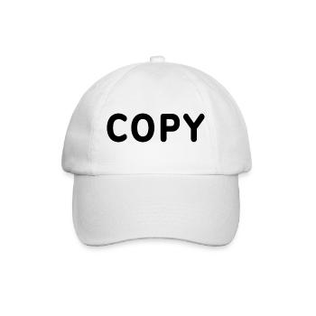 copy paste - Copy - Baseballkappe - Weiß/Weiß - Vorne