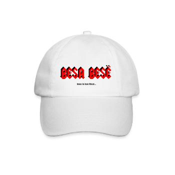 Besa Besë - Baseballkappe - Weiß/Weiß - Vorne