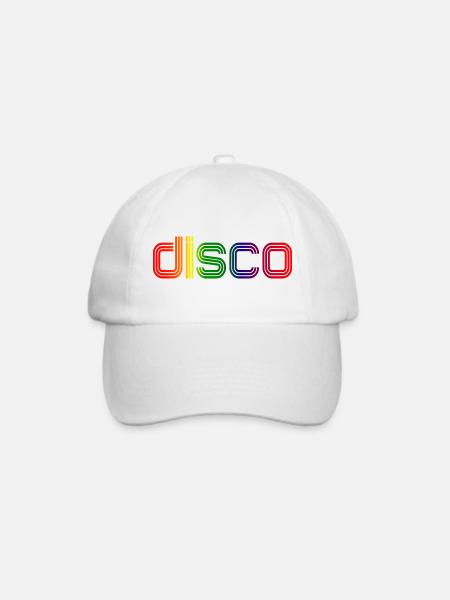 Disco Spectrum Neon Retro - Baseballkappe - Weiß/Weiß