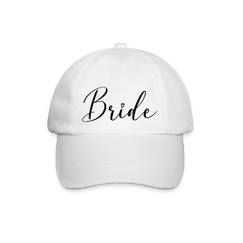 Bride Shirt - Baseballkappe - Weiß/Weiß - Vorne