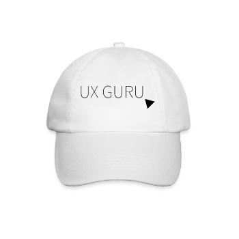 UX Guru - Baseballkappe - Weiß/Weiß - Vorne