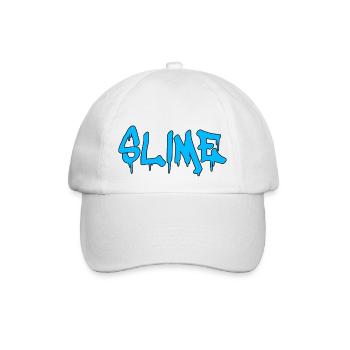 Slime Blau - Baseballkappe - Weiß/Weiß - Vorne