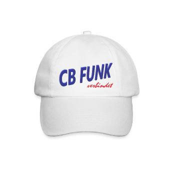 CB Funk verbindet - Baseballkappe - Weiß/Weiß - Vorne