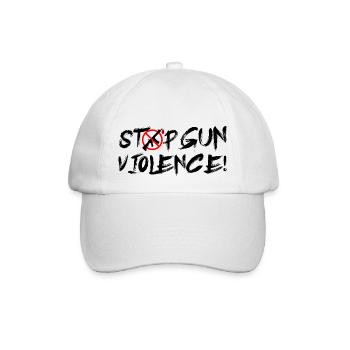Stop Gun Violence - Baseballkappe - Weiß/Weiß - Vorne