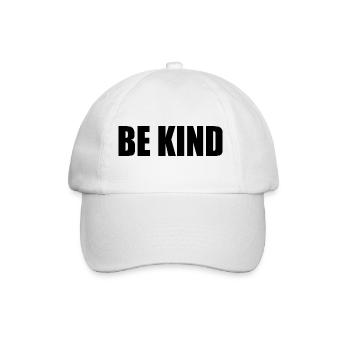 Be kind - Baseballkappe - Weiß/Weiß - Vorne