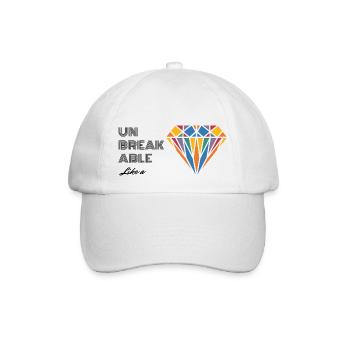 UNBREAKABLE DIAMOND - Baseballkappe - Weiß/Weiß - Vorne