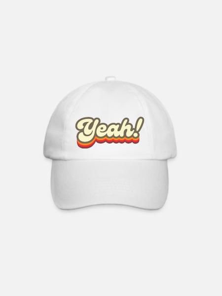 Yeah, Yeah, Yeah! - Baseballkappe - Weiß/Weiß