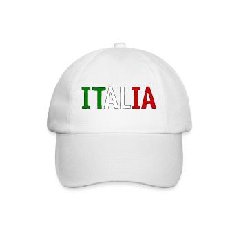 Italia - Baseballkappe - Weiß/Weiß - Vorne